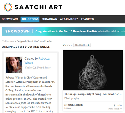 Featured on saatchionline.com by Rebecca Wilson